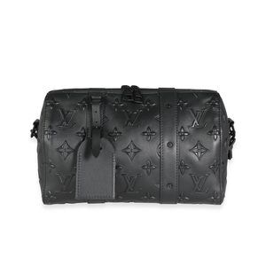 Louis Vuitton Black Monogram Seal City Keepall